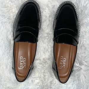Franco Sarto Women’s Cassandra Loafer, Glossy Black